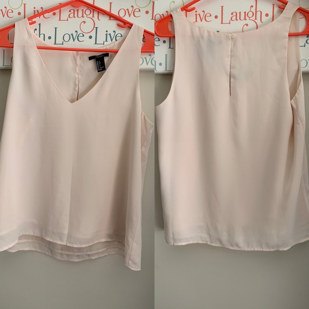 Blush tank top